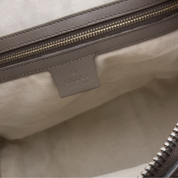 Gucci GG Supreme Canvas Web Stripe Boston Bag Brown Burgundy Crossbody - Picture 6 of 14